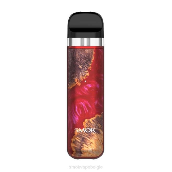 SMOK NOVO 2x bouwpakket rood stabiliserend hout | T6B860 SMOK Belgie