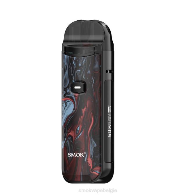SMOK Nord 50w-set zwart rode marmering | T6B8164 SMOK Belgie