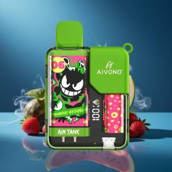 Aivono AIM-TANK 9500 Puffs 18ml Aardbei Watermeloen LCD Display