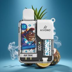 Aivono AIM-TANK 9500 Puffs Pineapple Kokosnoot 18ml LCD vape groothandel België
