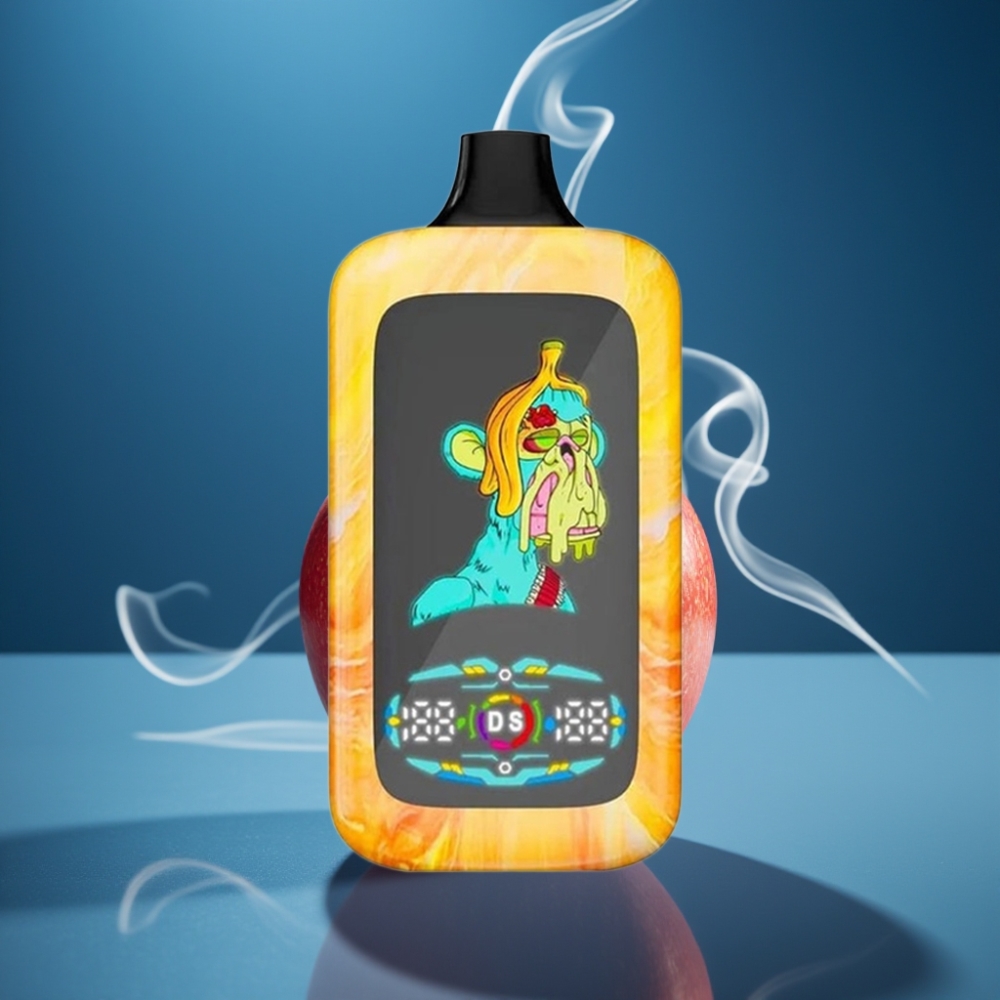 Fumot Digital Monkey 40000 Puffs Disposable Vape Dual Mesh Coil Dubbel Appel