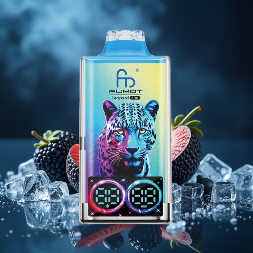 Fumot Leopard 40K Puffs Disposable Vape Zwarte Draak IJs 700mAh Dual Mesh