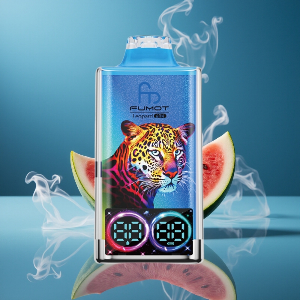 Fumot Leopard 40K Puffs Dual Mesh Disposable Vape Watermeloen Bubblegum 5% Nicotine