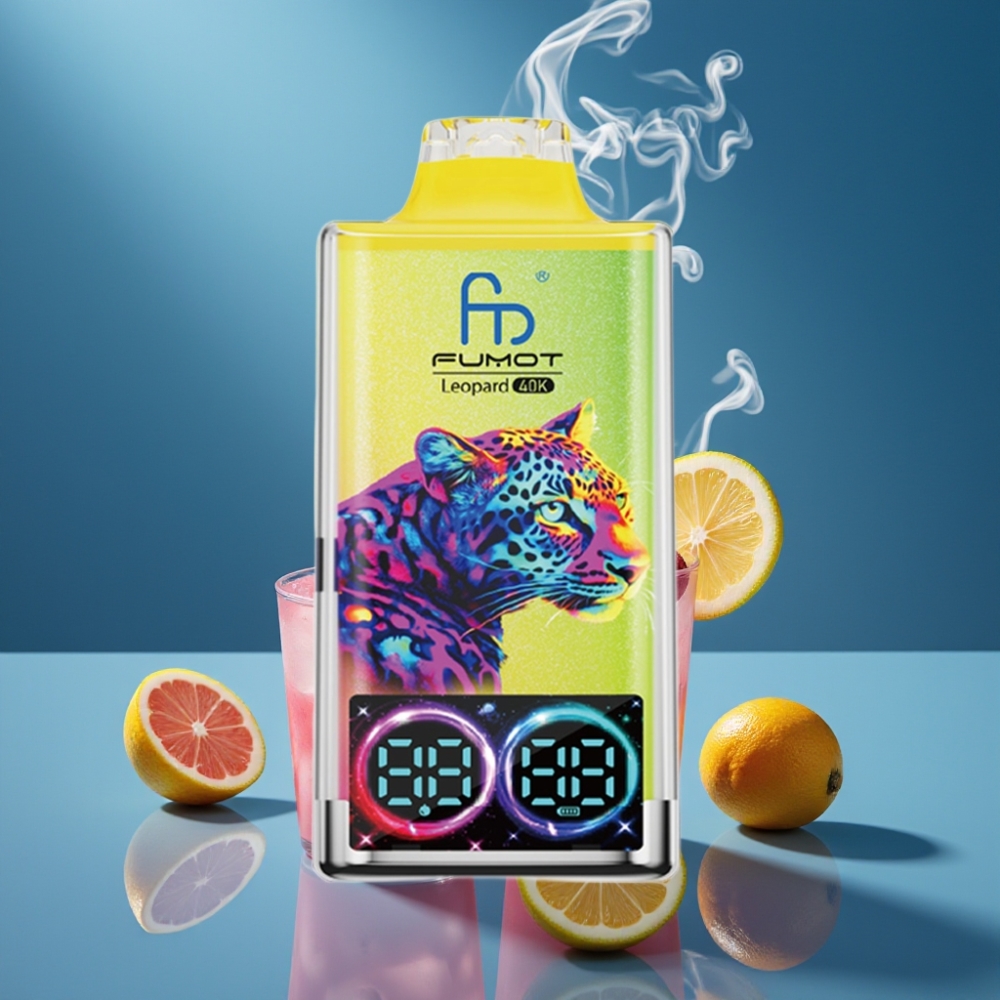 Fumot Leopard 40K Puffs Dual Mesh Roze Citroen Disposable Vape