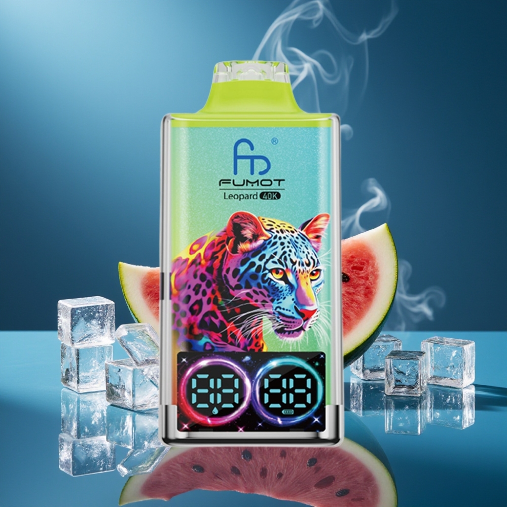 Fumot Leopard 40K Puffs Watermeloen IJs Disposable Vape met 700mAh Battery & Type-C Charging
