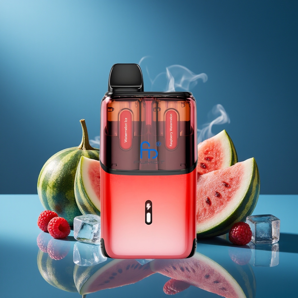 Fumot Ultra T32000 Disposable Vape 24ml Watermeloen IJs - Framboos Watermeloen 800mAh