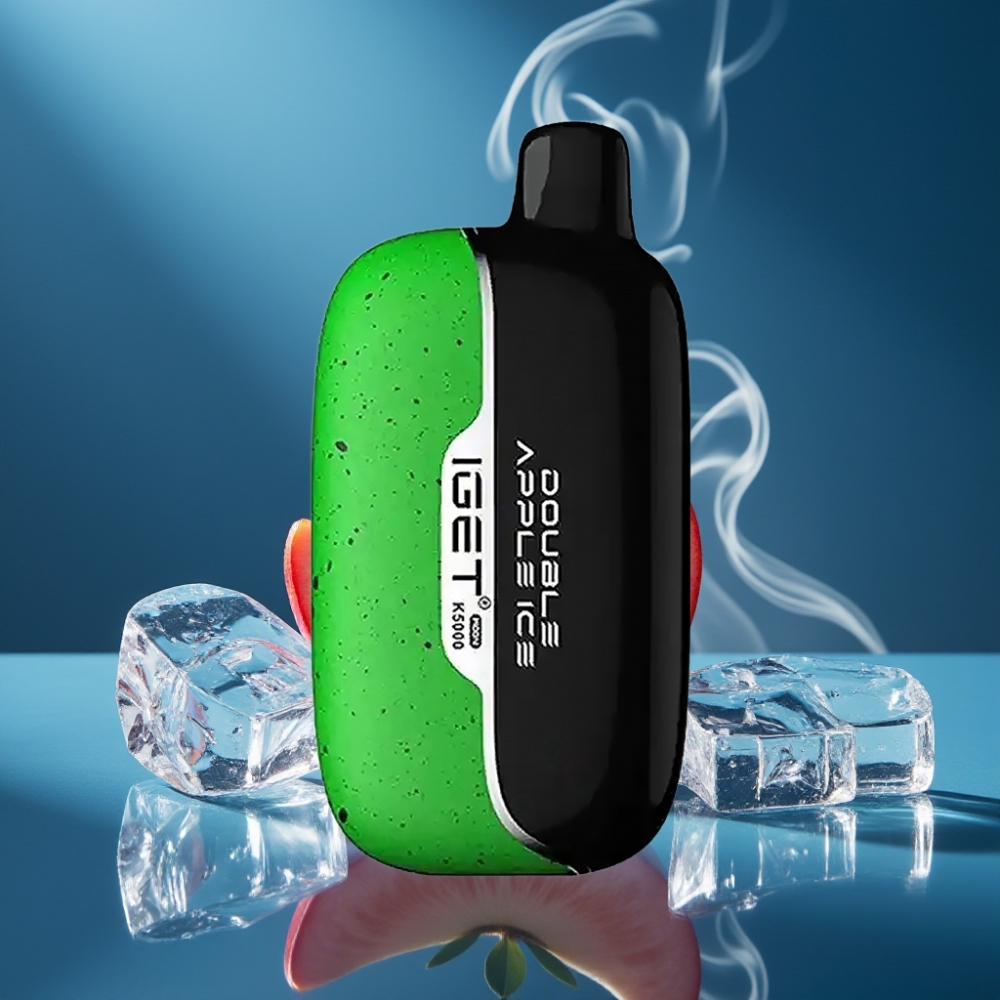 IGET Moon K5000 Puffs Disposable Vape Dubbel Appel Ijs – 81.5 g – Mesh Coil 1.35 Ohm
