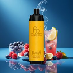 RandM Fumot Shisha 10000 Puffs Disposable Vape Blauwe Framboos Limonade met 18ml e-liquid en 850 mAh Battery