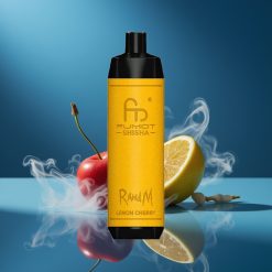 RandM Fumot Shisha 10000 Puffs Disposable Vape Citroen Kers met 18ml Prefilled e-liquid en 850 mAh Battery