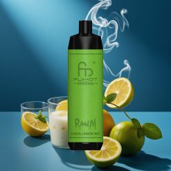 RandM Fumot Shisha 10000 Puffs Disposable Vape Citroen Munt 18ml 0.5% Nicotine