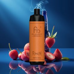 RandM Fumot Shisha 10000 Puffs Disposable Vape Vimto Bull met LED Indicator en Type-C Port