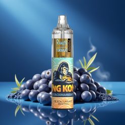 RandM Fumot Tornado 7000 Puffs Disposable Vape Zwarte Bes Munt Mesh Coil