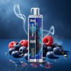 UWIN Crystal 10000 Puffs Disposable Vape Blauwe Bes Framboos met RGB-verlichting en 18ml vloeistof