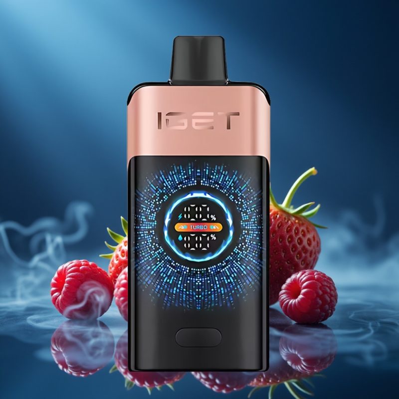 IGET ONE 12000 Puffs Disposable Vape 2700 mAh Aardbei Framboos
