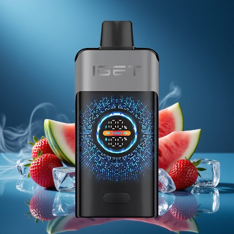 IGET ONE 12000 Puffs Disposable Vape Aardbei Watermeloen IJs met Groot Gebogen Kleurenscherm